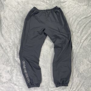 Umbro Vintage Track Pants Mens Size L Spell Out Logo Y2K Gray Preowned